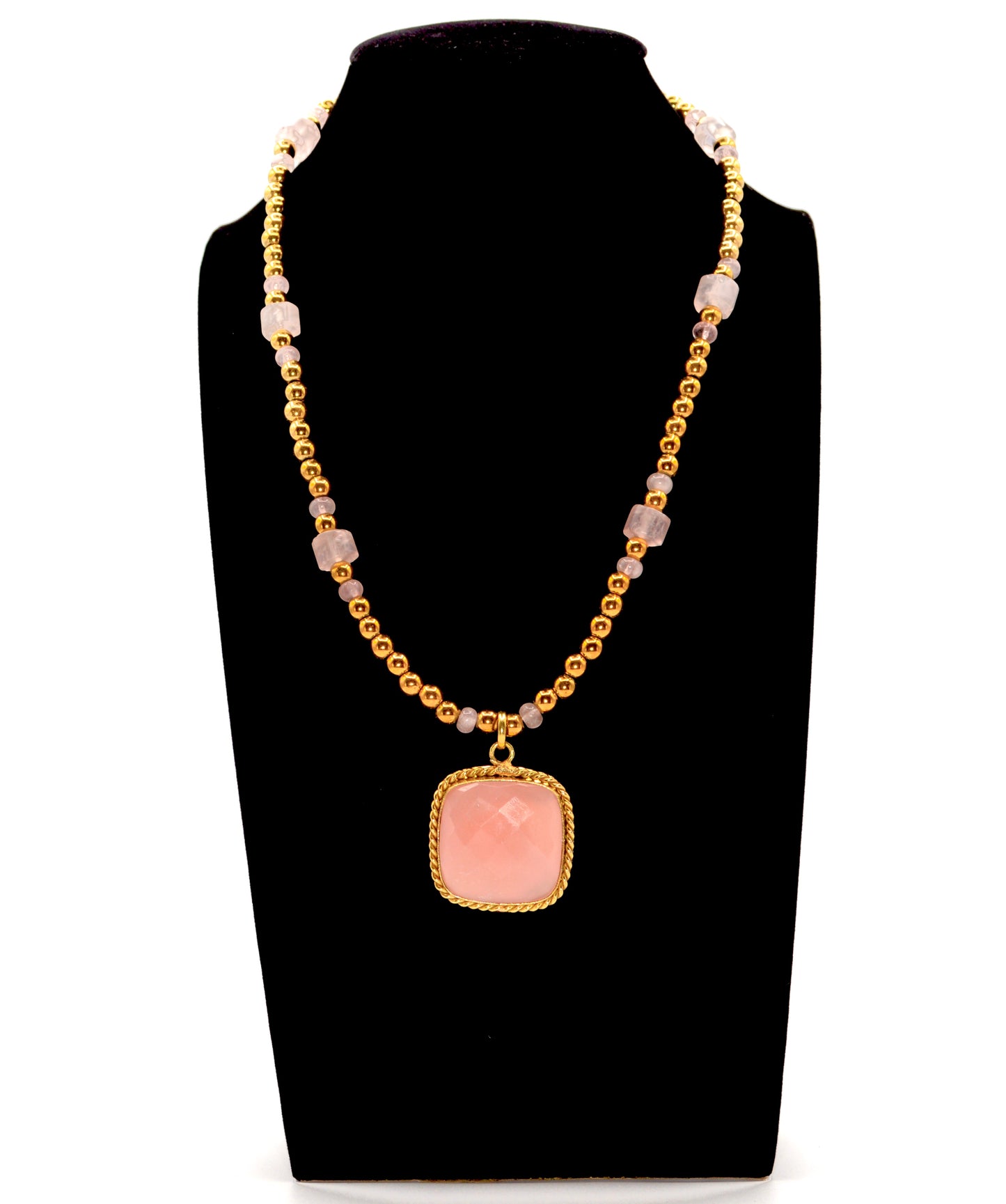 Rose Quartz • Necklace of Nobility (Big Face)