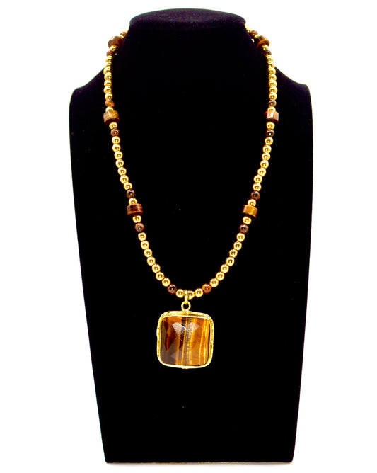 Tiger’s Eye • Necklace of Nobility (Big Face)
