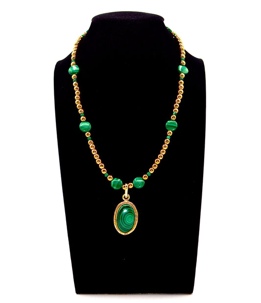 Malachite • Necklace of Nobility (Small Face)